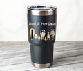 30oz Insulated Tumbler — "Hoof 'N Paw Labs" Farm Animal Backs Design